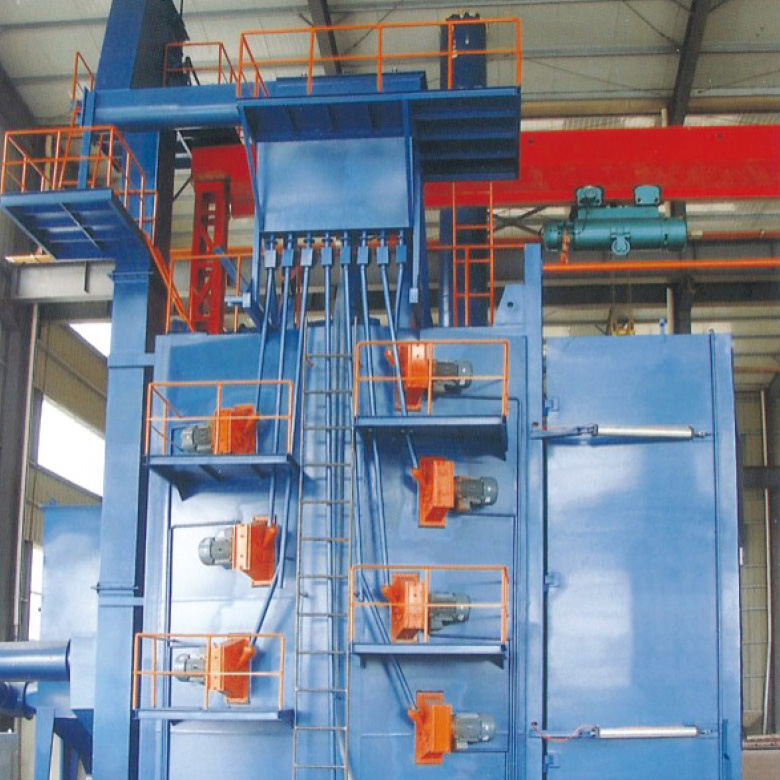 重型吊拋(氣動大門)-吊鉤式拋丸清理機